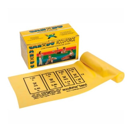 Fabrication Enterprises CanDo AccuForce Exercise Band, Yellow, 6 Yard Roll 1465262